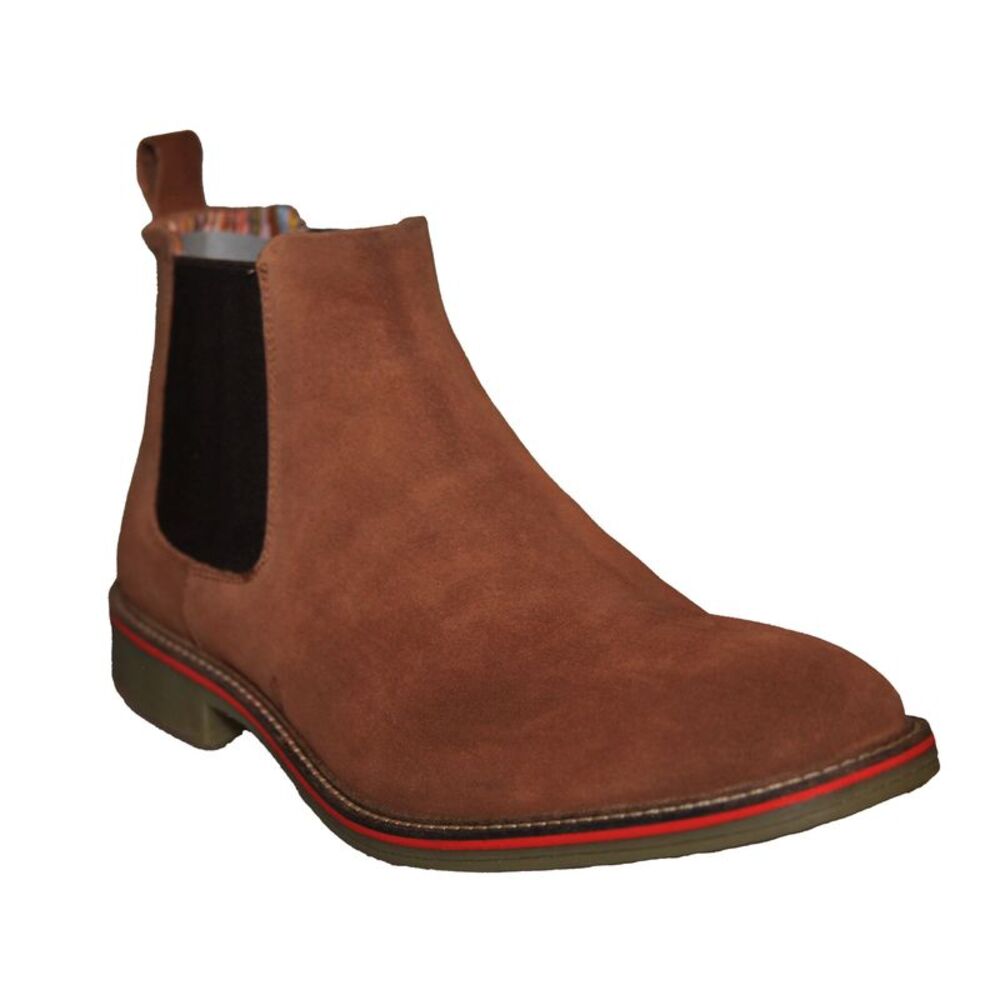 Roamers Mens Casual Gusset Boots / Sand